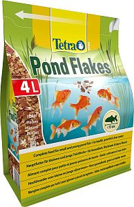 Корм TetraPond Pond Flakes для молодых и&nbsp;маленького размера рыб, хлопья 4&nbsp;л