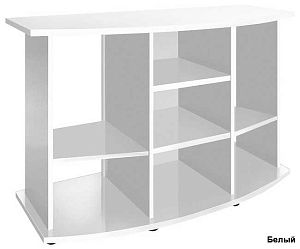 Подставка без дверок Biodesign ПАНОРАМА 350&nbsp;чёрная шагрень, влагостойкая плита ЛДСП 16/22&nbsp;мм, 131х51&times;82&nbsp;см