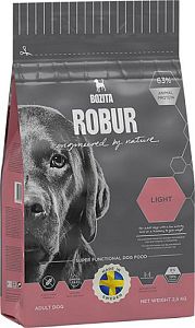 Корм BOZITA ROBUR Light 19/08 для взрослых собак, склонных к набору веса, с низкой активностью