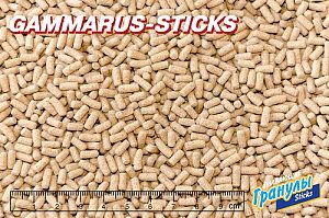 Корм Biodesign ГАММАРУС-СТИКС для хищников и&nbsp;водных черепах, палочки 11&nbsp;л, 3,8&nbsp;кг