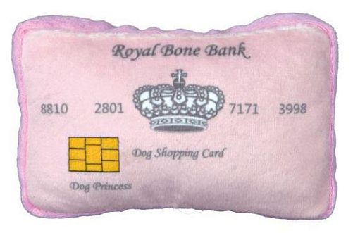 Игрушка TRIXIE Кредитная карта Princess, 12 см, плюш, розовый
