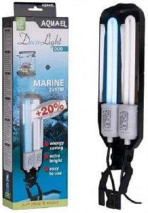 Aquael DUO DecoLight Leddy Tube MARINE светильник с креплением для морских аквариумов, черный