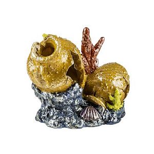 Декорация с GLO-эффектом GLOFISH «Разбитая ваза», 11×8,5×10 см