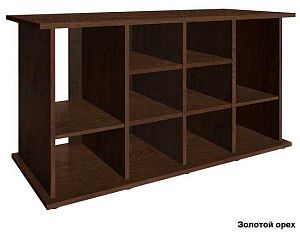 Подставка без дверок Biodesign АТОЛЛ 650&nbsp;чёрная шагрень, влагостойкая плита ЛДСП 16/22&nbsp;мм, 161х66&times;82&nbsp;см