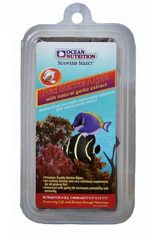 Корм Ocean Nutrition Red Seaweed красные морские водоросли с чесноком, 8 г