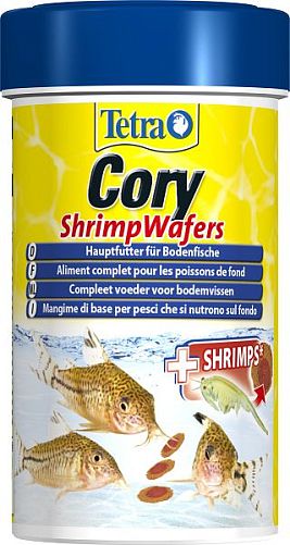 Tetra Cory Shrimp Wafers полноценный корм для плекостомусов и коридорасов, пластинки 100 мл