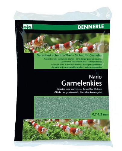 Грунт для мини-аквариумов Dennerle Nano Garnelenkies, "Java green" (зеленый), 0,7-1,2 мм, 2 кг