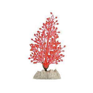 Растение пластиковое GLOFISH флуоресцентное оранжевое, 13 см