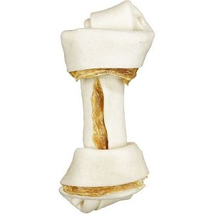 8in1 Delights Bone Курица жевательная коcточка для собак, обернутая сыромятной кожей