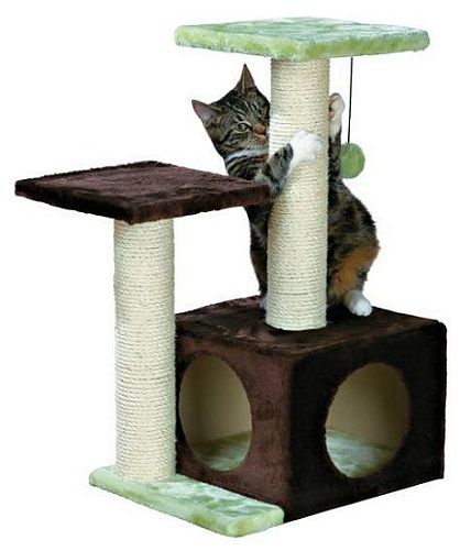 Домик TRIXIE "Valencia" для кошки, 71 см, коричневый, светло-зеленый