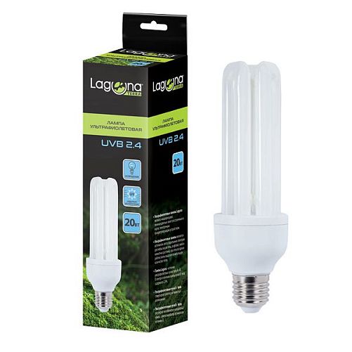Лампа ультрафиолетовая Laguna UVB2.4 для птиц, 20 Вт