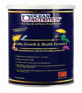 Корм Ocean Nutrition Color, Growth & Health Formula Marine для окраски и здоровья морских рыб, гранулы 0,1 — 0,3 мм, 500 г