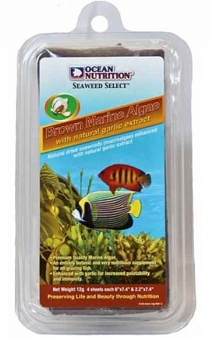 Корм Ocean Nutrition Brown Seaweed бурые морские водоросли с чесноком, 12 г