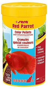 Sera Red Parrot корм для яркой окраски рыб, гранулы 250 мл