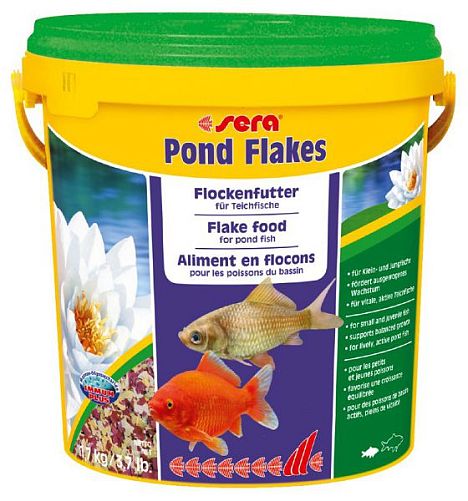 Sera BIOFLAKES корм для мелких прудовых рыб, хлопья 10 л