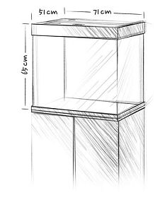 Аквариум JUWEL Лидо 200&nbsp;LED, 200&nbsp;л, 70x51&times;65&nbsp;см