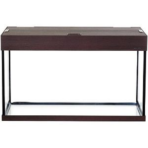 Аквариум LUX П264 прямой, с крышкой и светильником Т8 2×38 Вт, махагон, 264 л