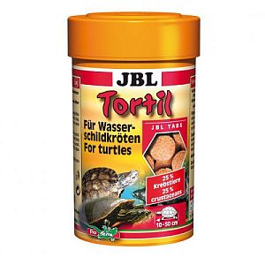Корм JBL Tortil для водных черепах, таблетки 100 мл