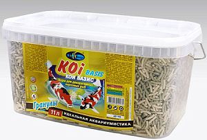 Корм Biodesign КОИ-БАЗИК для декоративных карповых рыб, плавающие палочки 11 л