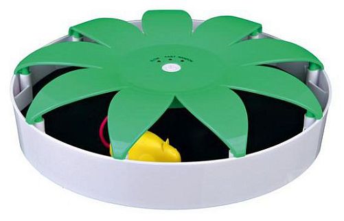 Игрушка TRIXIE "Мышь в ловушке", 25 см, белый, зеленый