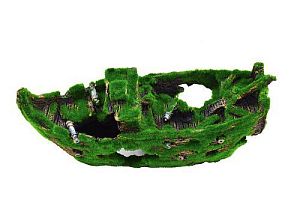 Prime Корабль в мохе, пластик, 29×11,5×12,5 см