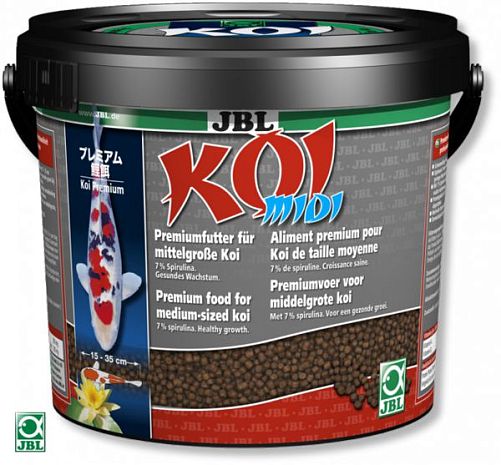 JBL Koi midi корм для карпов Кои (15-35 см), гранулы 1000 мл