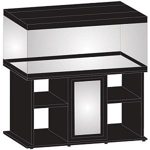 AquaPlus тумба под прямоугольный аквариум LUX 200&nbsp;л, черная