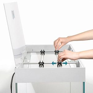 Аквариум Aquael OPTI SET 200 2.0 черный, с лед-освещением, 200 л