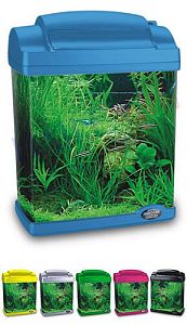 Аквариум детский Hailea акриловый, фильтрация/свет, 6,6&nbsp;л, голубой