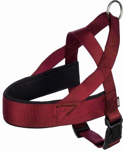 Шлейка TRIXIE Premium norwegian harness, L: 60–76 см, 40 мм, бордовый