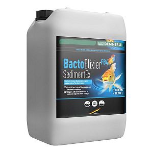 Биопрепарат Dennerle BactoElixier SedimentEx FB4 для удаления ила и очистки воды в садовых прудах, 3 л