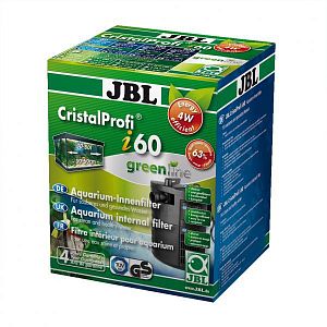 JBL CristalProfi i60 greenline внутренний аквариумный фильтр до 40−80 л, угловой, 150−420 л/ч