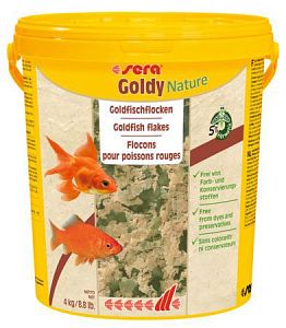 Основной корм Sera GOLDY NATURE для рыб, хлопья 21 л