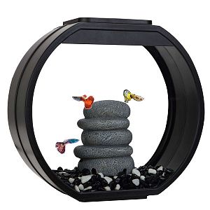 Аквариум AA-Aquariums «Deco O Mini UPG», 10 л, черный, 334х142×310 мм