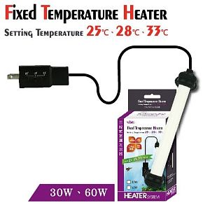 Нагреватель компактный Ista с&nbsp;предустановленной температурой 25, 28&nbsp;и&nbsp;33°С, высота 140&nbsp;мм, 60&nbsp;Вт