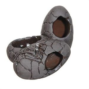 Декорация GLOXY Яйца динозавра S, черная, 15х14×11,5 см