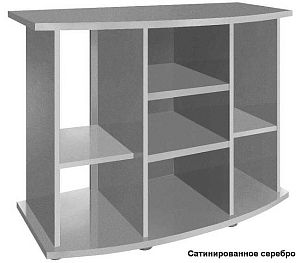 Подставка без дверок Biodesign ПАНОРАМА 240 чёрная шагрень, влагостойкая плита ЛДСП 16/22 мм, 101х46×74 см