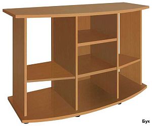 Подставка без дверок Biodesign ПАНОРАМА 350&nbsp;чёрная шагрень, влагостойкая плита ЛДСП 16/22&nbsp;мм, 131х51&times;82&nbsp;см