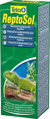 TetraFauna ReptoSol витаминный концентрат для добавление в корм для всех видов рептилий, 50 мл