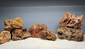 Декорация природная Prime Сетчатый камень М&nbsp;13&minus;20&nbsp;см, 1000&minus;1500г, цена за&nbsp;1&nbsp;шт.