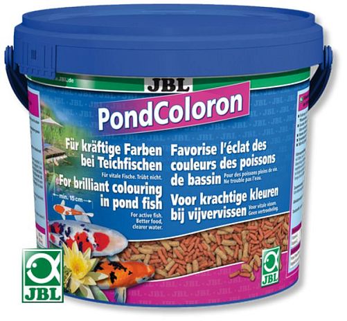 JBL Pond Coloron корм для прудовых рыб, способствующий усилению естественной окраски, палочки 1 л