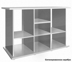 Подставка без дверок Biodesign РИФ 300 чёрная шагрень, влагостойкая плита ЛДСП 16/22 мм, 116х51×74 см