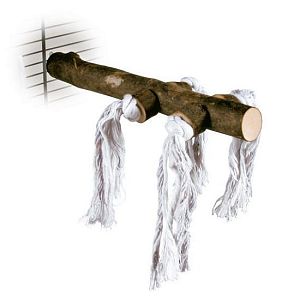 Жердочка TRIXIE с веревкой, деревянная, 20 см