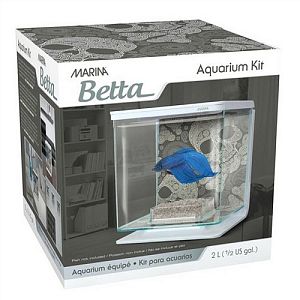Marina Betta Kit Skull аквариум пластиковый, 2 л
