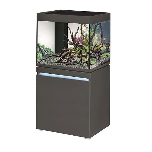 Комплект аквариум с тумбой EHEIM incpiria 230 графит, декоративная LED подсветка тумбы