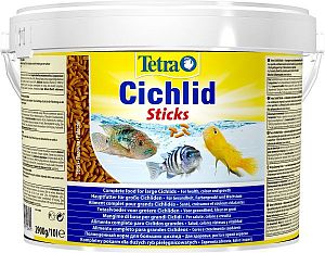 TetraCichlid Sticks основной корм для цихлид и других крупных рыб, палочки 10 л