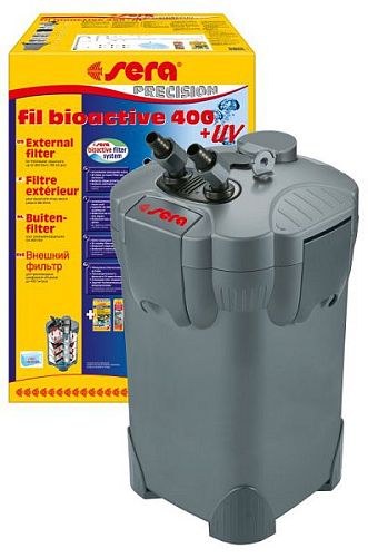 SERAfil BIOACTIVE 400 + УФ внешний аквариумный фильтр, 1100 л/ч