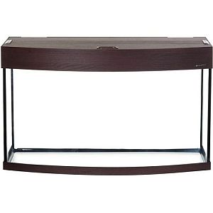 Аквариум LUX Ф245 фигурный, с крышкой и светильником Т8 2×38 Вт, махагон, 245 л