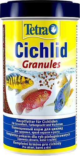TetraCichlid Granules корм для цихлид и других крупных рыб, гранулы 500 мл