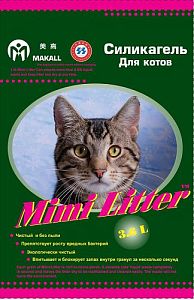 Mimi Litter Наполнитель силикагелевый для туалета котов, зеленые гранулы